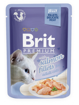 Brit Premium Salmon Jelly Fillets Łosoś Galaretka Mokra Karma Dla Kota 85 g